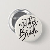 Moeder van de Bride Brush Wedding Bridal Party Ronde Button 5,7 Cm (Voorkant /achterkant)