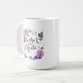 Moeder van de Bride Butterflies Wedding Mok (Voorkant links)