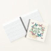 Moeder van de Bride Butterfly Wreath Guestbook Notitieboek (Binnen)