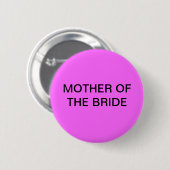 MOEDER VAN DE BRIDE BUTTON (Voorkant /achterkant)