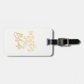 Moeder van de bride/Calligrafierreis Bagagelabel (Voorkant horizontaal)