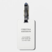 Moeder van de bride/Calligrafierreis Bagagelabel (Achterkant verticaal)