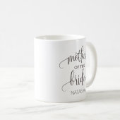 Moeder van de Bride Calligraphy Wedding Gift Koffiemok (Voorkant rechts)