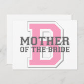 Moeder van de Bride Cheer Briefkaart (Voorkant / Achterkant)