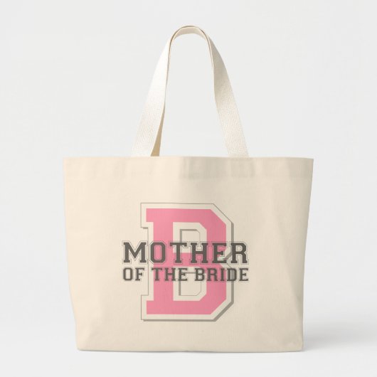 Moeder van de Bride Cheer Grote Tote Bag (Voorkant)