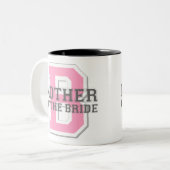 Moeder van de Bride Cheer Tweekleurige Koffiemok (Voorkant links)