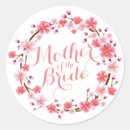 Moeder van de Bride Cherry Blossom Wedding Sticker