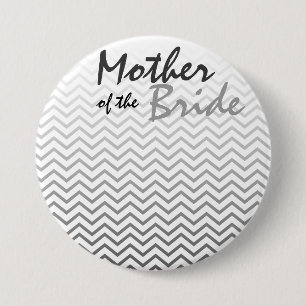 Moeder van de Bride Chevron Pattern Button