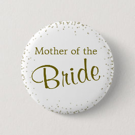 Moeder van de Bride Confetti Ronde Button 5,7 Cm