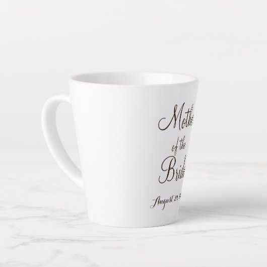 Moeder van de Bride cup Latte Mok (Linkerhoek)
