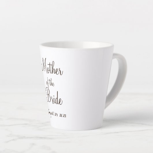 Moeder van de Bride cup Latte Mok (Rechterhoek)