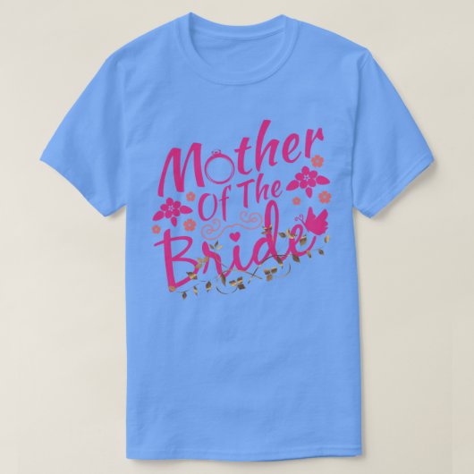 Moeder van de Bride Cute Wedding Bridal Par T-shirt (Design voorkant)