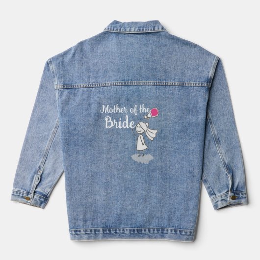 Moeder van de Bride Denim Jacket (Achterkant)