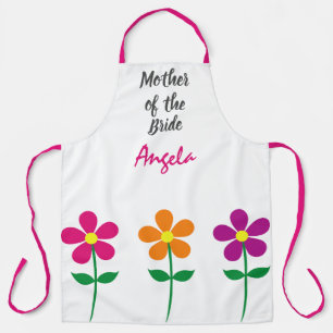 Moeder van de Bride Editable-tekst Schort