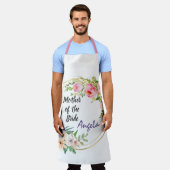 Moeder van de Bride Editable-tekst Schort (Gedragen)