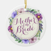 Moeder van de Bride Elegant Floral Ornament (Voorkant)