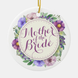 Moeder van de Bride Elegant Floral Ornament