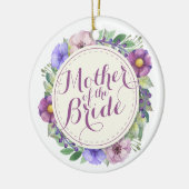 Moeder van de Bride Elegant Floral Ornament (Links)