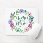 Moeder van de Bride Elegant Floral Wedding Mousepa Muismat (Met muis)