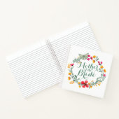Moeder van de Bride Elegant Floral Wedding Noteboo Notitieboek (Binnen)