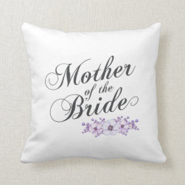 Moeder van de Bride Elegant Floral Wedding Pillow Kussen