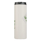 Moeder van de Bride Elegant laat goudlijnen achter Thermosbeker (Achterkant)