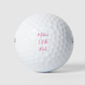 Moeder van de bride Elegant roze gift cute Golfballen (Voorkant)