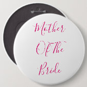 Moeder van de bride Elegant roze gift cute Ronde Button 6,0 Cm (Voorkant /achterkant)