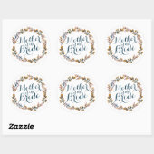 Moeder van de Bride Elegant Wedding Sticker (Vel)