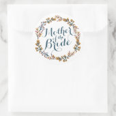 Moeder van de Bride Elegant Wedding Sticker (Tas)