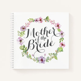 Moeder van de Bride Elegant Wreath-laptop Notitieboek