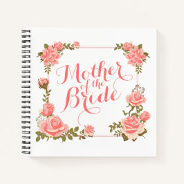 Moeder van de Bride Elegant Wreath-laptop Notitieboek