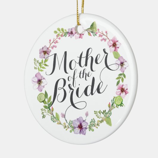 Moeder van de Bride Elegant Wreath Ornament (Links)