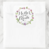 Moeder van de Bride Elegant Wreath Sticker Seal (Tas)