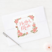 Moeder van de Bride Elegant Wreath Sticker Seal (Envelop)