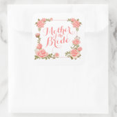 Moeder van de Bride Elegant Wreath Sticker Seal (Tas)