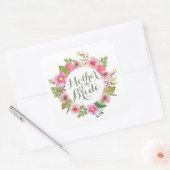 Moeder van de Bride Elegant Wreath Sticker Seal (Envelop)