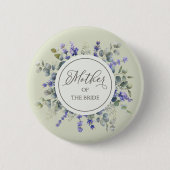 Moeder van de bride Eucalyptus omlijst Ronde Button 5,7 Cm (Voorkant)