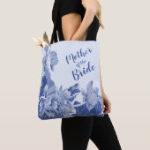 Moeder van de Bride Exotic Blue Lotus Floral Tote Bag (Dichtbij)