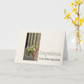 moeder van de bride felicitaties kaart (Gele Bloem)