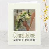 moeder van de bride felicitaties kaart (Gele Bloem)