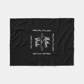 Moeder van de Bride Fleece Deken (Voorkant (Horizontaal))