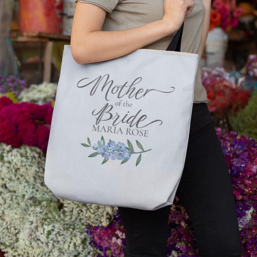 moeder van de Bride Floral - Gepersonaliseerd Tote Bag