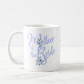 Moeder van de Bride Floral Letter Custom Wedding Koffiemok (Links)