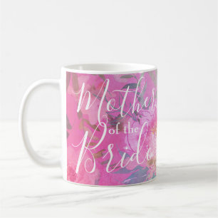 Moeder van de Bride Floral Pink Modern Koffiemok