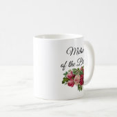 Moeder van de Bride Floral Rozen Bouquet Mok (Voorkant rechts)