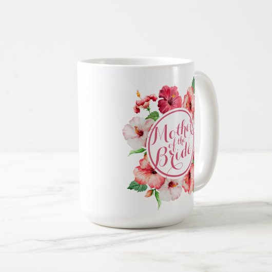 Moeder van de Bride Floral Wedding Classic Mok (Voorkant rechts)