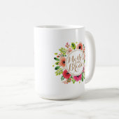 Moeder van de Bride Floral Wedding Classic Mok (Voorkant rechts)