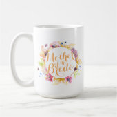 Moeder van de Bride Floral Wedding Classic Mok (Links)