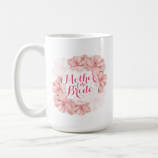 Moeder van de Bride Floral Wedding Classic Mok (Links)
